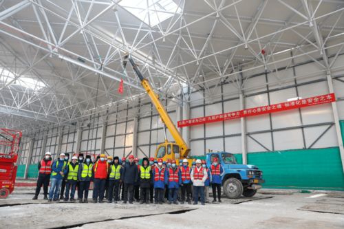 九院項目動態 一汽紅旗新能源汽車工廠焊裝車間機械化鋼結構開工